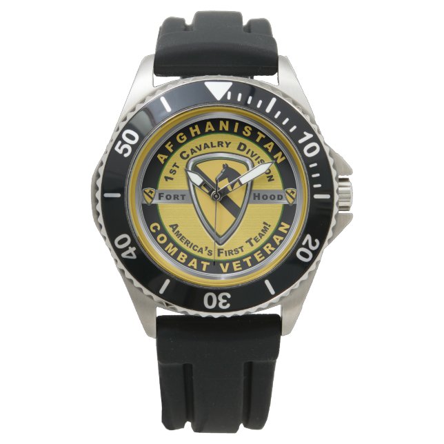 1st Cavalry Division Afghanistan Veteran  Watch (Front)