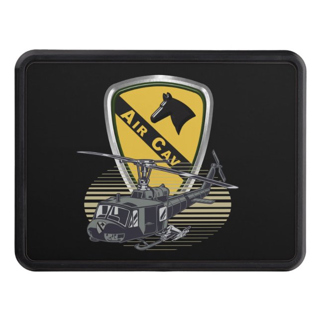 1st Cavalry Division “Air Cav” Helicopter Trailer Hitch Cover (Front)