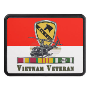 1st Cavalry Division “Air Cav Vietnam Veteran” Trailer Hitch Cover