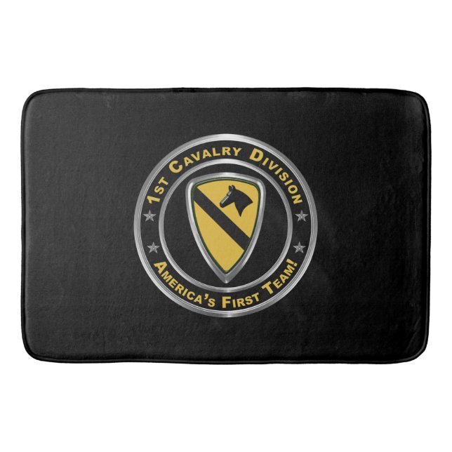 1st Cavalry Division  Bath Mat (Front)