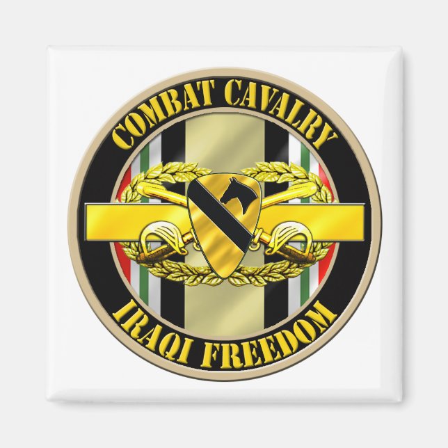 1st Cavalry Division Cavalry Scout OIF Magnet (Front)