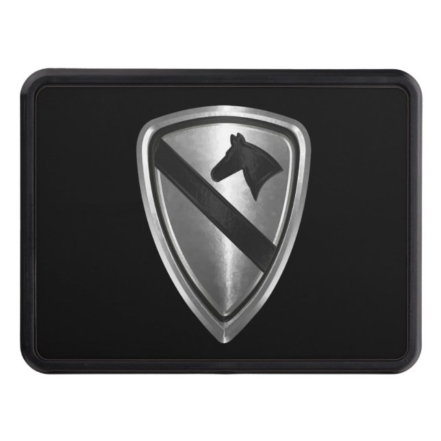 1st Cavalry Division Custom Design Trailer Hitch Cover (Front)