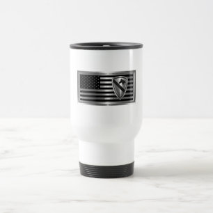 1st Cavalry Division Customized Flag Travel Mug