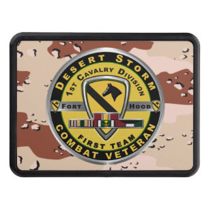 1st Cavalry Division Desert Storm Veteran Trailer Hitch Cover