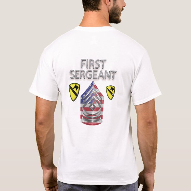 1st Cavalry Division First Sergeant T-Shirt (Back)
