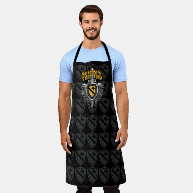 1st Cavalry Division “First Team Armoured Shield” Apron (Worn)