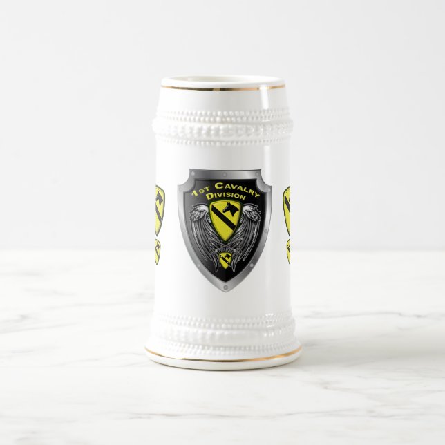 1st Cavalry Division “First Team” Beer Stein (Center)
