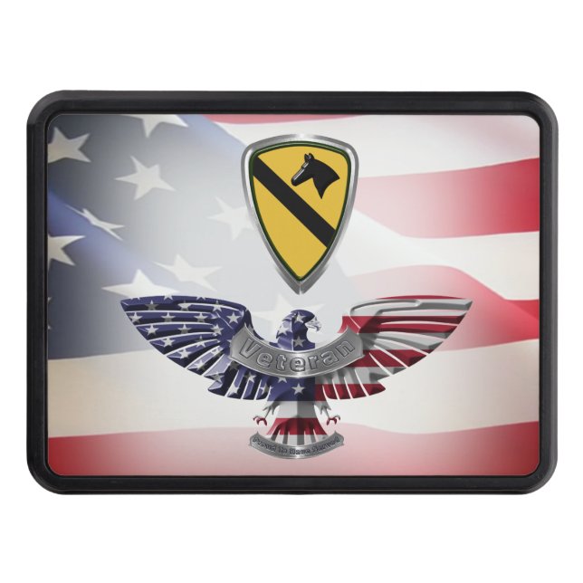 1st Cavalry Division “First Team” Hitch Cover (Front)