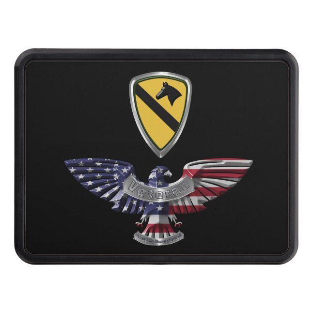 1st Cavalry Division “First Team” Hitch Cover (Front)