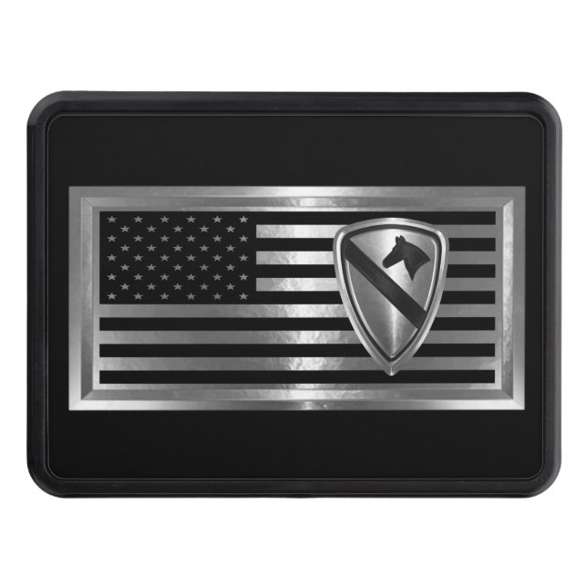 1st Cavalry Division “First Team” Trailer Hitch Cover (Front)