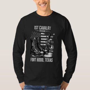 1st Cavalry Division Fort Hood Texas Military Vete T-Shirt