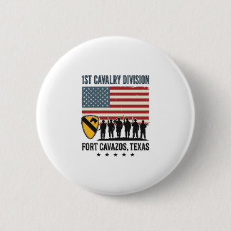 1st Cavalry Division Fort Hood Vintage Military Sh 2 Inch Round Button