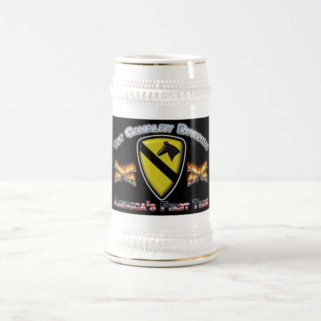 1st Cavalry Division Gift Stein (Center)