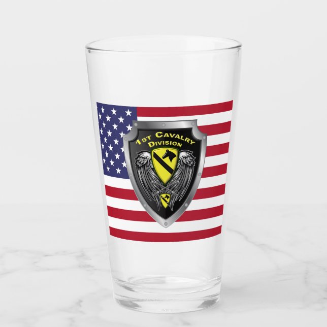 1st Cavalry Division Glass (Front)