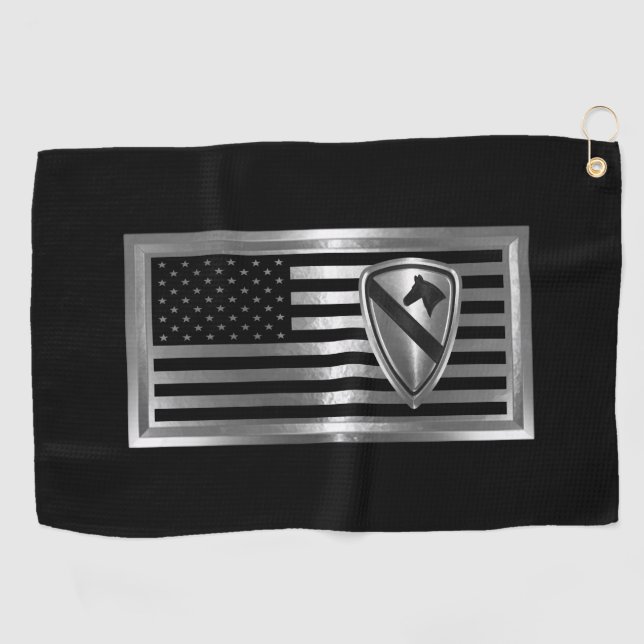 1st Cavalry Division   Golf Towel (Horizontal)