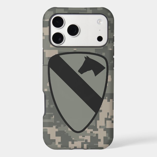 1st Cavalry Division iPhone Case ACU (Back)