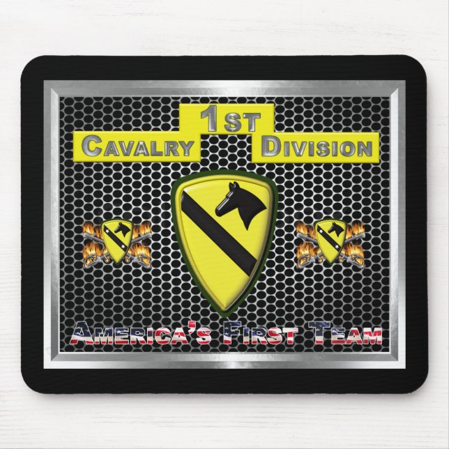  1st Cavalry Division  Mouse Pad (Front)