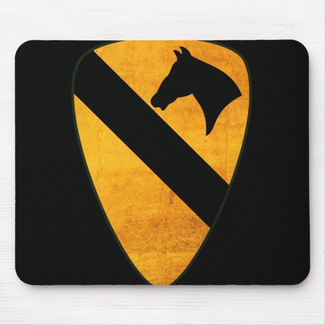 1st Cavalry Division Mouse Pad Distressed (Front)