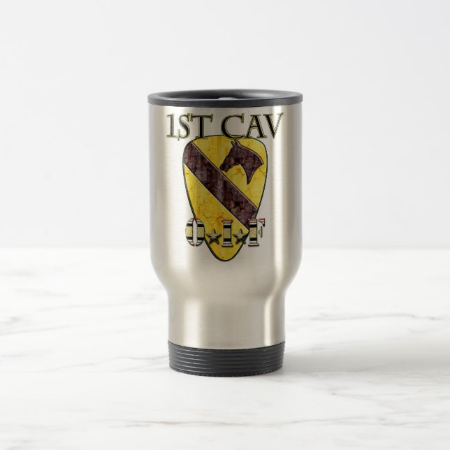 1st Cavalry Division OIF Travel Mug (Center)