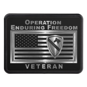 1st Cavalry Division Operation Enduring Freedom Trailer Hitch Cover