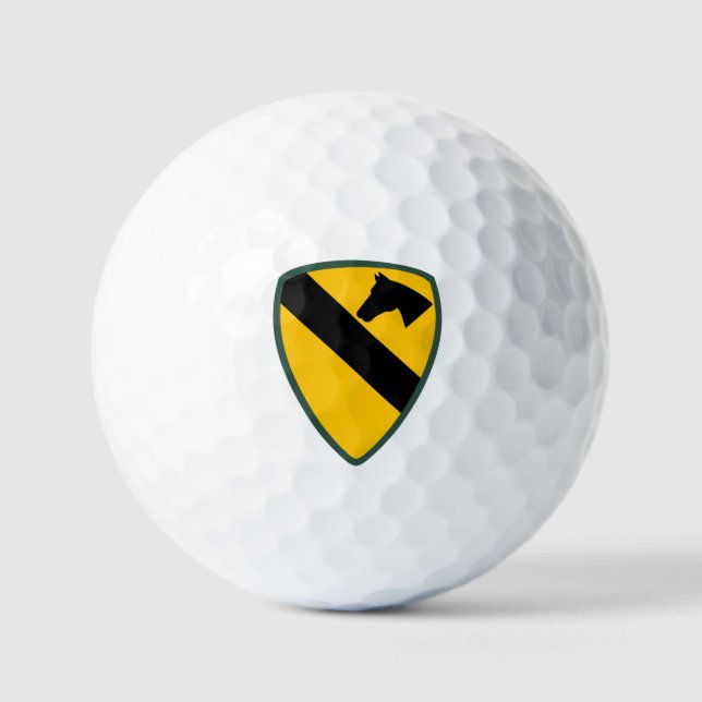 1st Cavalry Division Patch Golf Balls (Front)