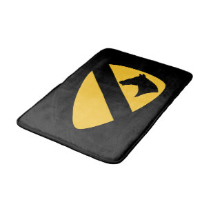 1st Cavalry Division Patch Patriotic Bath Mat