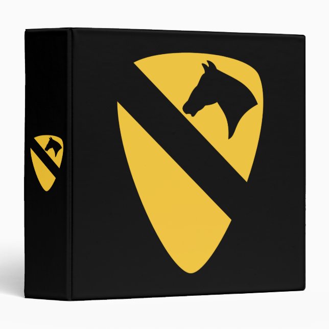 1st Cavalry Division Patch Patriotic Binder (Front/Spine)