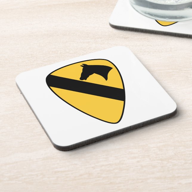 1st Cavalry Division Patch Patriotic Coaster (Left Side)