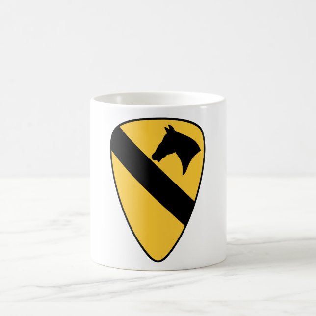 1st Cavalry Division Patch Patriotic Coffee Mug (Center)