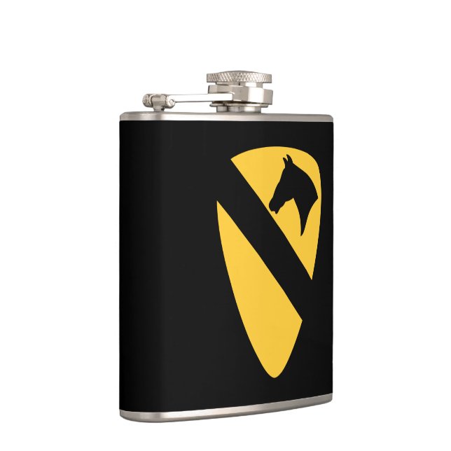 1st Cavalry Division Patch Patriotic Hip Flask (Right)