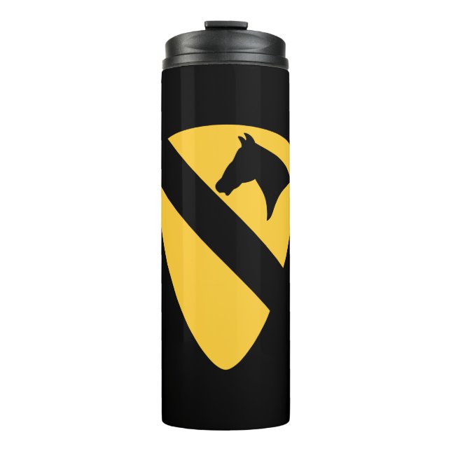 1st Cavalry Division Patch Patriotic Thermal Tumbler (Front)