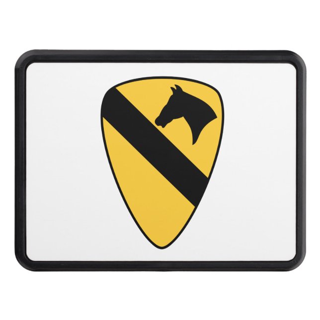 1st Cavalry Division Patch Patriotic Trailer Hitch Cover (Front)