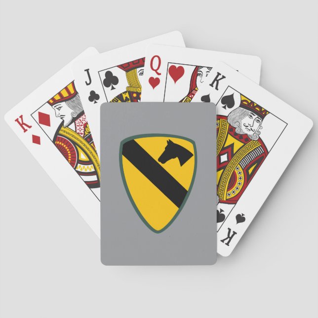 1st Cavalry Division Patch Playing Cards (Back)