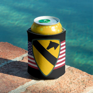 1st Cavalry Division Patch United States Can Cooler