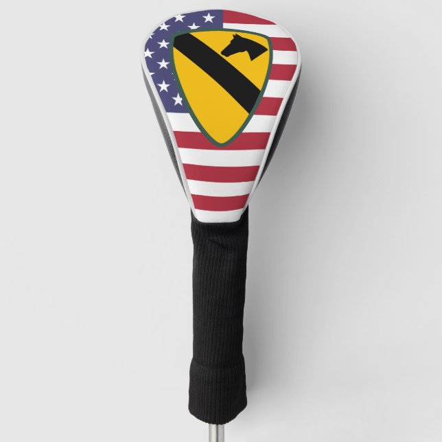 1st Cavalry Division Patch United States Golf Head Cover (Front)