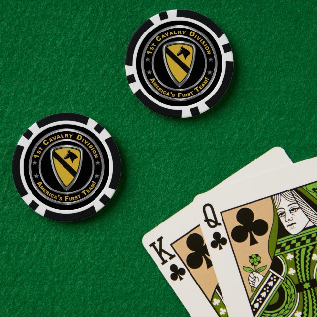 1st Cavalry Division  Poker Chips (Poker Table (Double))