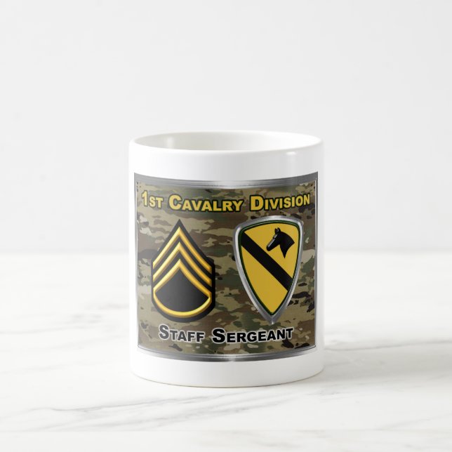 1st Cavalry Division Staff Sergeant Magic Mug (Center)