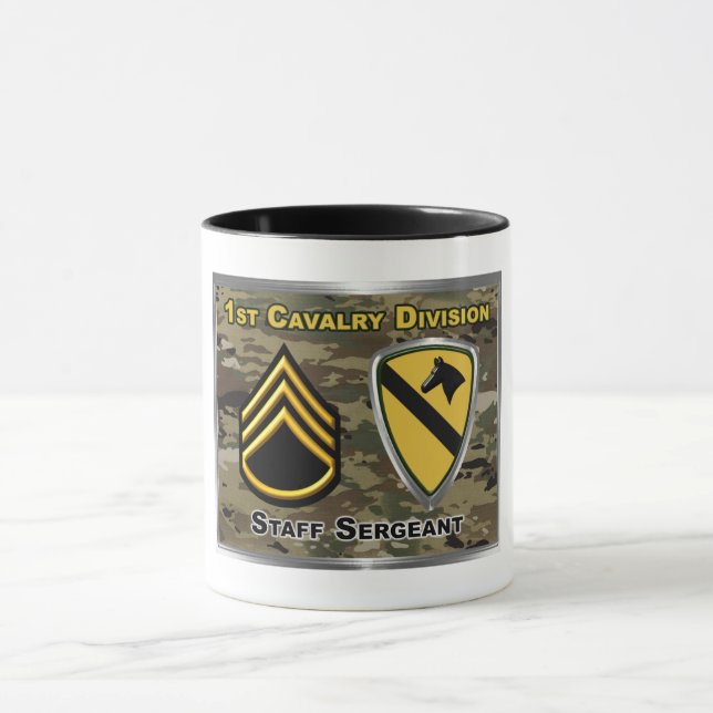 1st Cavalry Division Staff Sergeant Mug (Center)