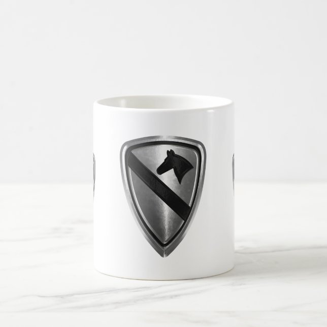 1st Cavalry Division Steel Patch Design Magic Mug (Center)