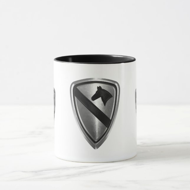 1st Cavalry Division Steel Patch Design Mug (Center)