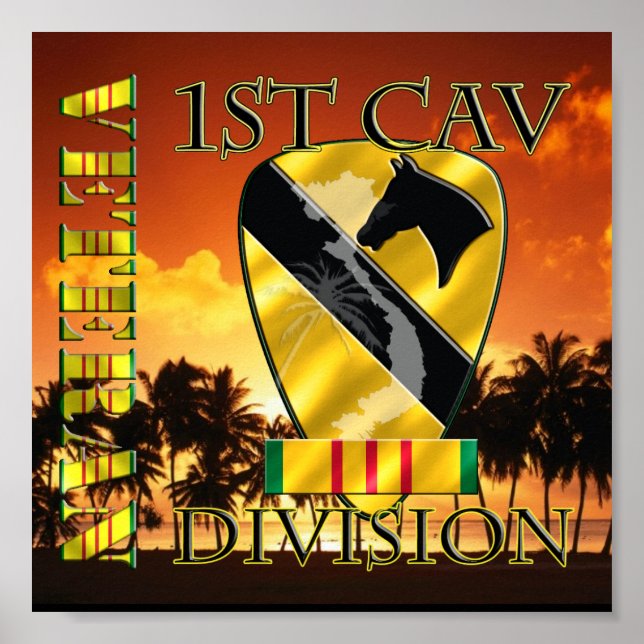 1st Cavalry Division Vietnam Veteran Poster (Front)