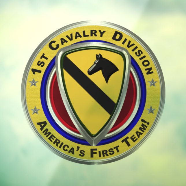 1st Cavalry Division Window Cling (Sheet 3)