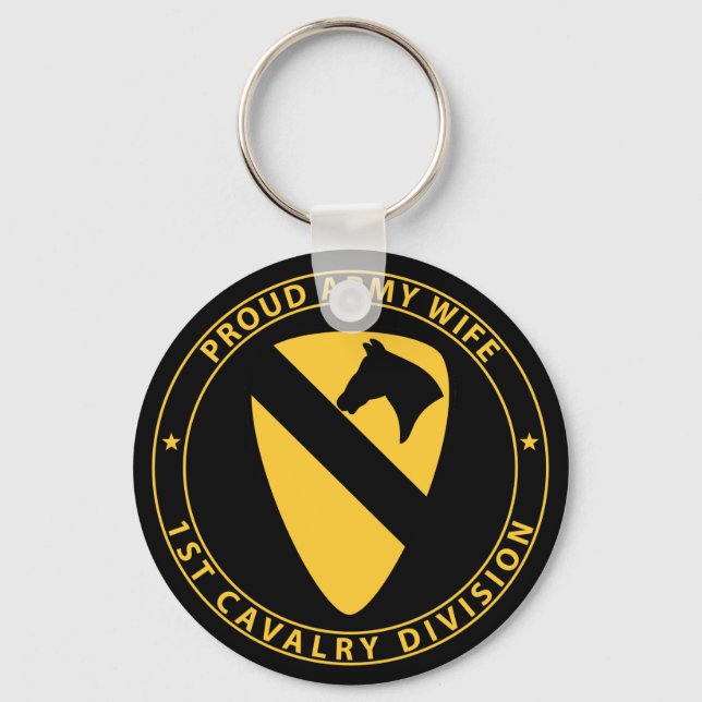 1st Cavalry Wife Keychain (Front)