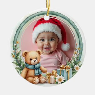 1st Christmas 2 sided Forever Our Gift Keepsake Ceramic Ornament