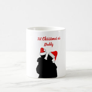 1st Christmas as daddy mug