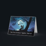 1st Christmas as Married Couple Romantic  Card<br><div class="desc">The first Christmas holiday as newlyweds is truly special—a milestone to cherish. This customizable first Christmas as a married couple makes the occasion even more memorable.</div>