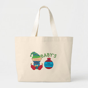 1st Christmas Elf Tshirts and Gifts Large Tote Bag