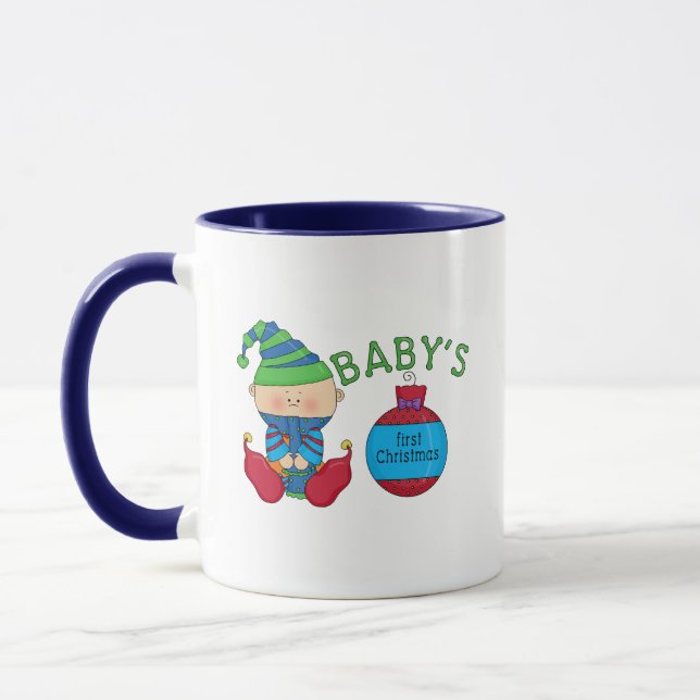 1st Christmas Elf Tshirts and Gifts Mug (Left)