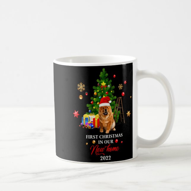1st Christmas In Our New Home Xmas For Chow Chow T Coffee Mug (Right)