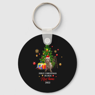 1st Christmas In Our New Home Xmas Gift For Weimar Keychain